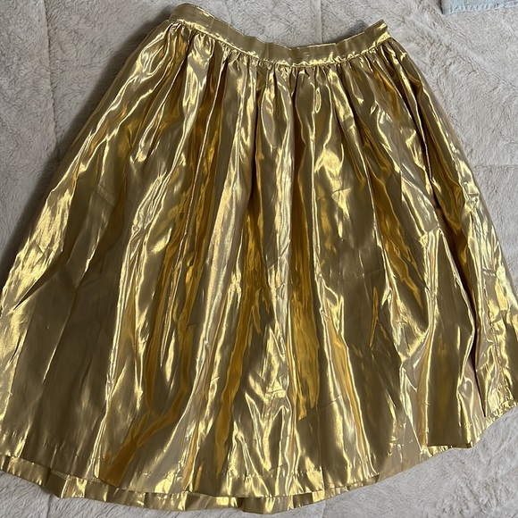 Vintage Esprit gold skirt from 80s, size 7/8 - Picture 4 of 4
